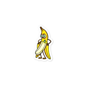 Open image in slideshow, Chick Eat-A-Banana Bubble-free stickers
